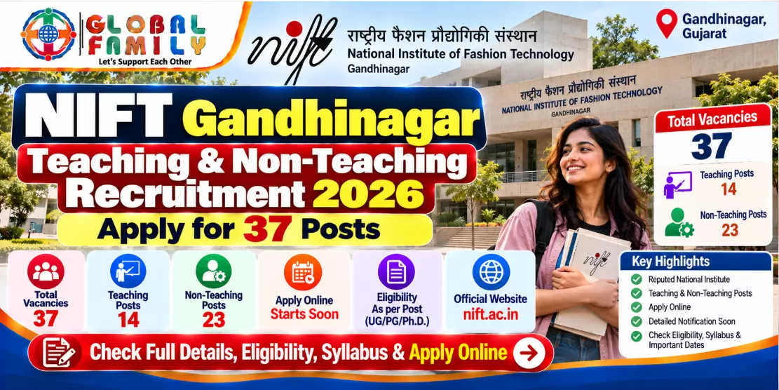 NIFT Gandhinagar Teaching & Non-Teaching Recruitme