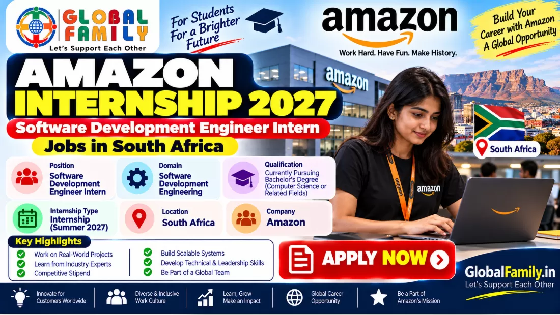 Amazon Internship 2027: Software Development Engineer Intern Jobs in South Africa