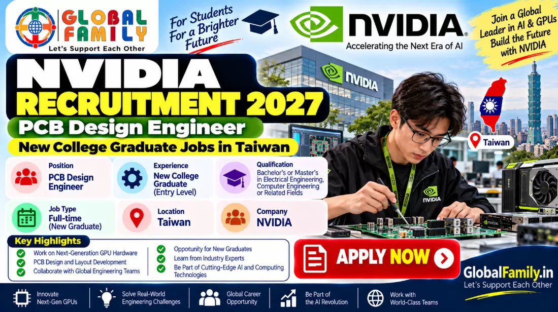 NVIDIA Recruitment 2027: PCB Design Engineer – New College Graduate Jobs in Taiwan