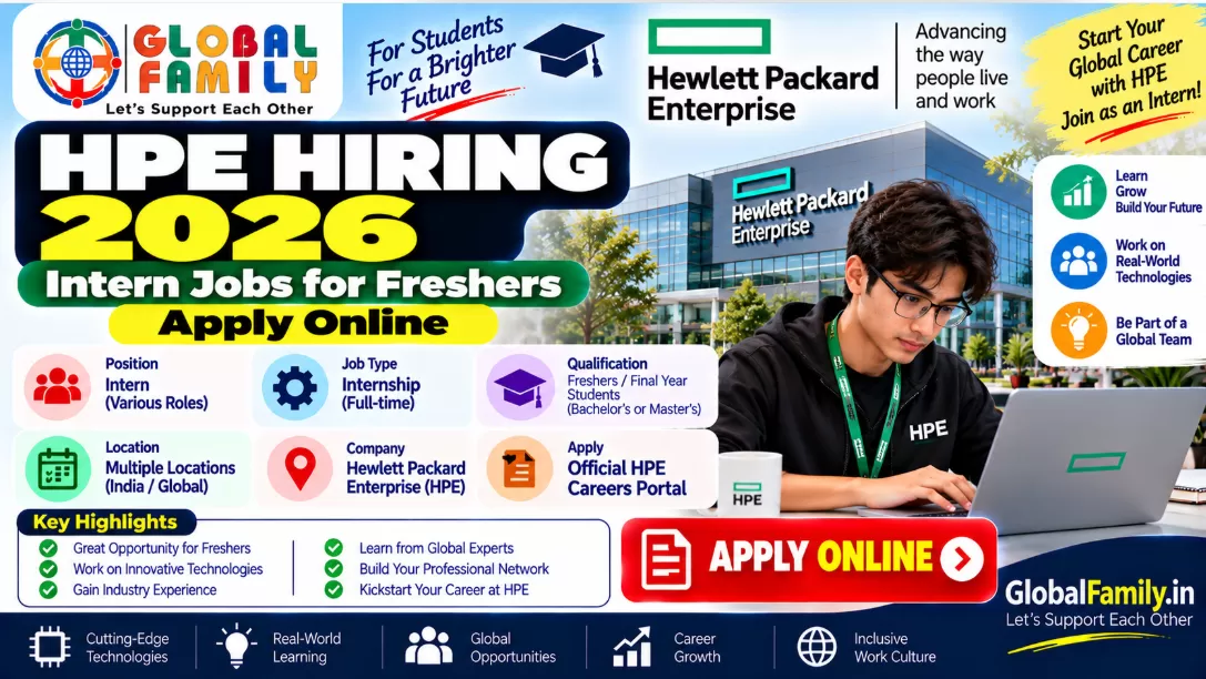 HPE Hiring 2026: Intern Jobs for Freshers – Apply Online
